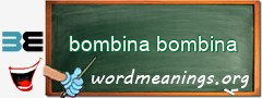 WordMeaning blackboard for bombina bombina